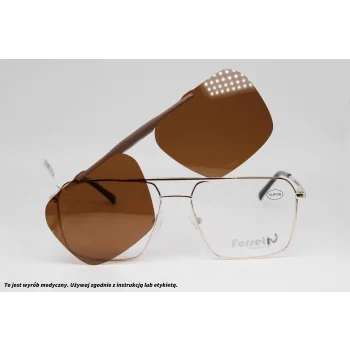 Okulary korekcyjne z nakładką FORSETI PRESTIGE 3476UCD C1