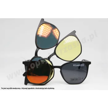 Okulary korekcyjne z nakładkami KENCHI OPKEC 120207 C2