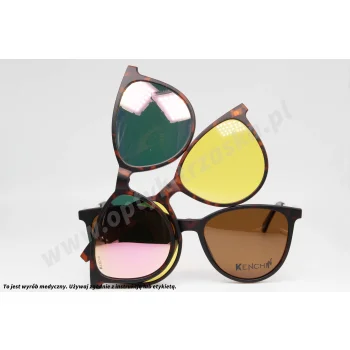 Okulary korekcyjne z nakładkami KENCHI OPKEC 040101 C3