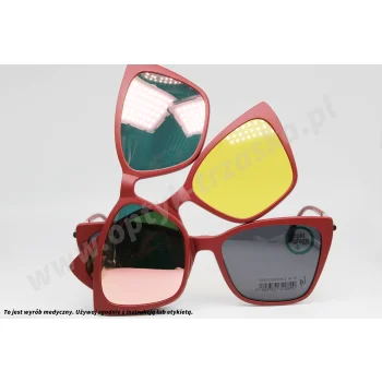Okulary korekcyjne z nakładkami KENCHI OPKEC 050508 C3