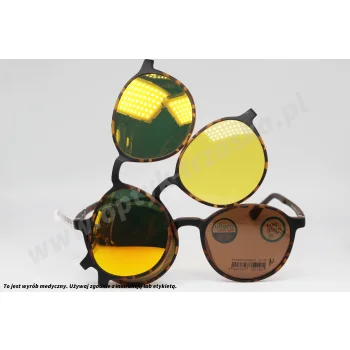 Okulary korekcyjne z nakładkami KENCHI OPKEC 050406 C3