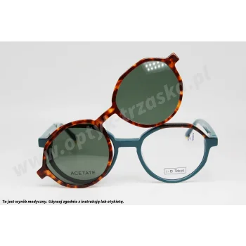 Okulary korekcyjne z nakładką i-D TOKYO ID 8411 C2