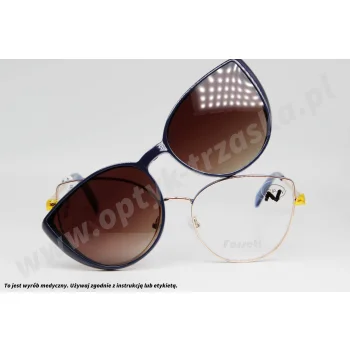 Okulary korekcyjne z nakładką FORSETI PRESTIGE 3428UJ-N C3