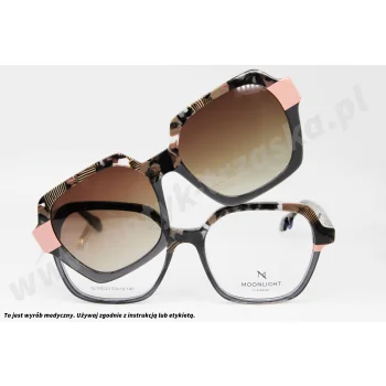 Okulary korekcyjne z nakładką MOONLIGHT GLM 6023 C2
