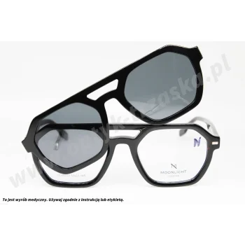 Okulary korekcyjne z nakładką MOONLIGHT GLM 6022 C1