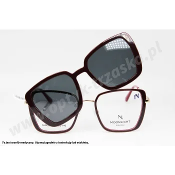 Okulary korekcyjne z nakładką MOONLIGHT GLM 5905 C2
