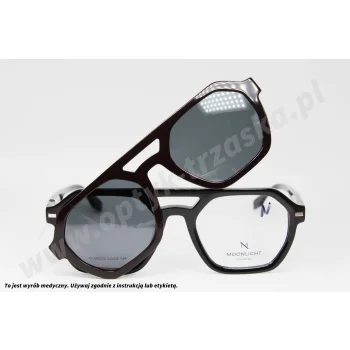 Okulary korekcyjne z nakładką MOONLIGHT GLM 6022 C3