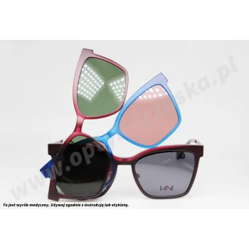Okulary korekcyjne z nakładkami H1N1 TRCM 324 COL.02