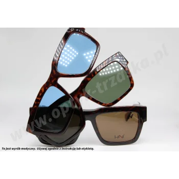 Okulary korekcyjne z nakładkami H1N1 TRCA 338 COL.02