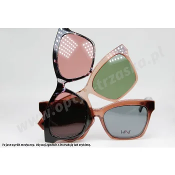 Okulary korekcyjne z nakładkami H1N1 TRCA 303 COL.03