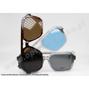 Okulary korekcyjne z nakładkami H1N1 TRCA 331 COL.03