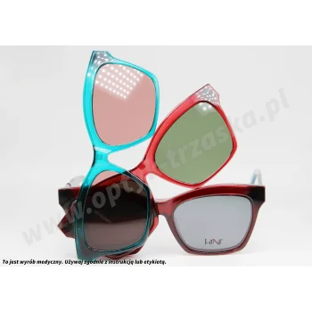 Okulary korekcyjne z nakładkami H1N1 TRCA 303 COL.02