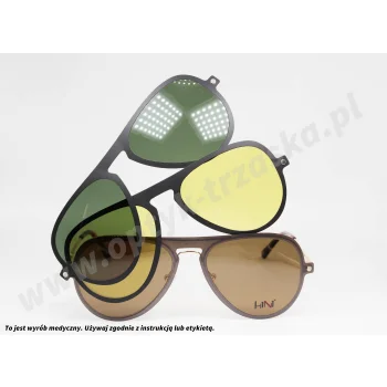 Okulary korekcyjne z nakładkami H1N1 TRCM 77 COL.06