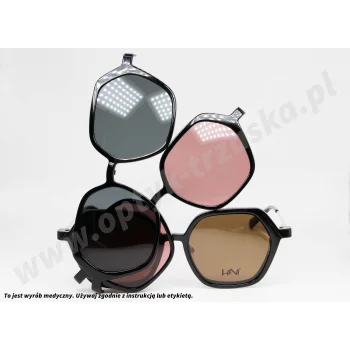 Okulary korekcyjne z nakładkami H1N1 TRCA 299 COL.01