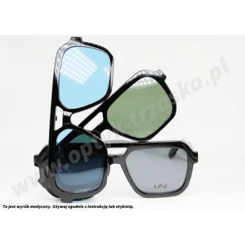 Okulary korekcyjne z nakładkami H1N1 TRCA 331 COL.01