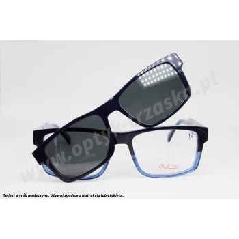 Okulary korekcyjne z nakładką BELUTTI BKC 008 C1