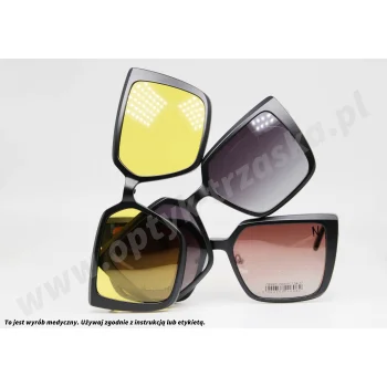 Okulary korekcyjne z nakładkami KENCHI OPKEC 150401 C1