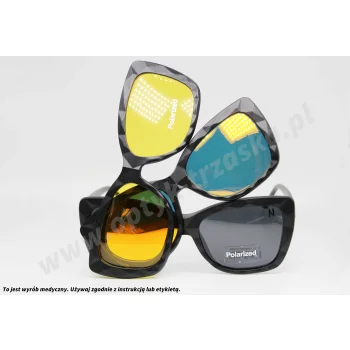 Okulary korekcyjne z nakładkami KENCHI OPKEC 030402 C1