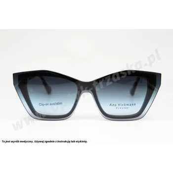 Okulary korekcyjne z nakładką ANA HICKMANN AH 6631G A01G