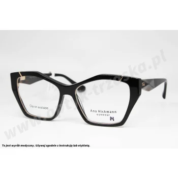 Okulary korekcyjne z nakładką ANA HICKMANN AH 6656G A01G