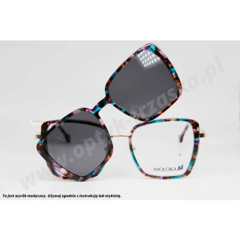 Okulary korekcyjne z nakładką MOLOKA MC 2603 C3