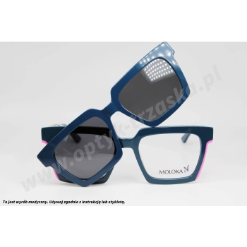 Okulary korekcyjne z nakładką MOLOKA CP 2605 C3