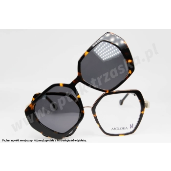 Okulary korekcyjne z nakładką MOLOKA MC 2604 C3