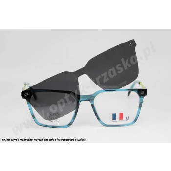 Okulary korekcyjne z nakładką SAINT CLIQ 140005LJH C4