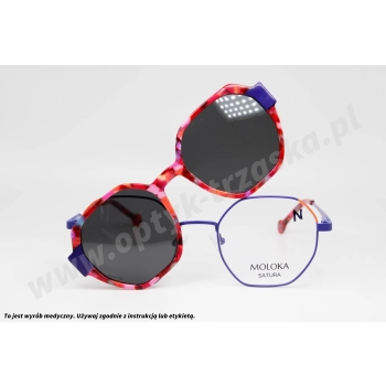 Okulary korekcyjne z nakładką MOLOKA MC 2625 C3