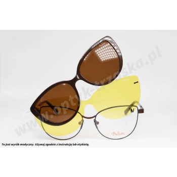Okulary korekcyjne z nakładkami BELUTTI BRM 068 C1