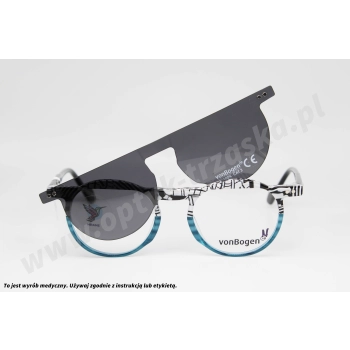 Okulary korekcyjne z nakładką VON BOGEN XP 1483 C14