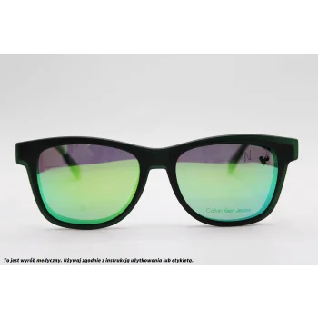 Okulary korekcyjne z nakładką CALVIN KLEIN JEANS CKJ 23643 300
