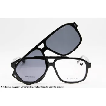 Okulary korekcyjne z nakładką CALVIN KLEIN JEANS CK 24549 001