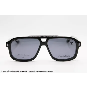 Okulary korekcyjne z nakładką CALVIN KLEIN JEANS CK 24549 001