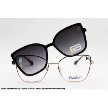Okulary korekcyjne z nakładką FUSION 8456 C3