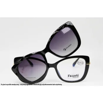Okulary korekcyjne z nakładką FORSETI PRESTIGE 6092UJ C1
