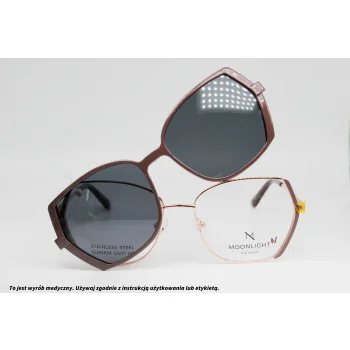 Okulary korekcyjne z nakładką MOONLIGHT GLM 5824 C2
