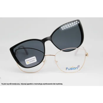 Okulary korekcyjne z nakładką FUSION 8485 C4